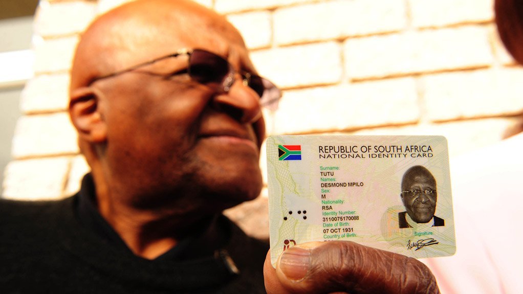 DESMOND TUTU The cards contain some biometric information and additional individual information can be added to the cards at a later stage for new applications 