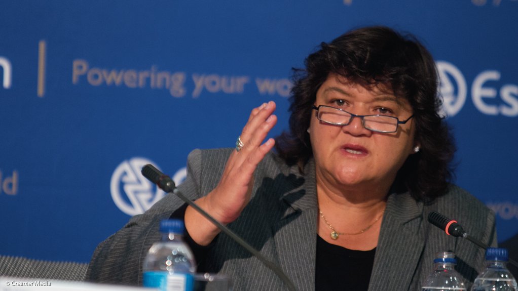 Brown walks fine line as she criticises Eskom, but promises support