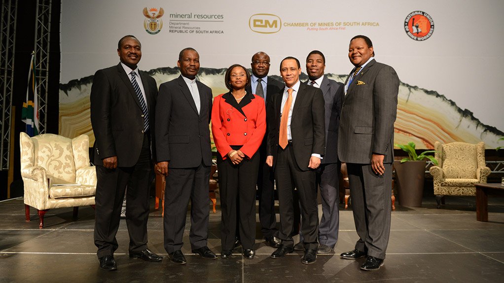 KEY INDUSTRY ROLE-PLAYERS (From left) Veston Malango, Simon Tuma-Waku, Dr Thuthula Balfour-Kaipa, John Chikombero, Mike Teke, Bheki Sibiya, Mpho Makwana  
