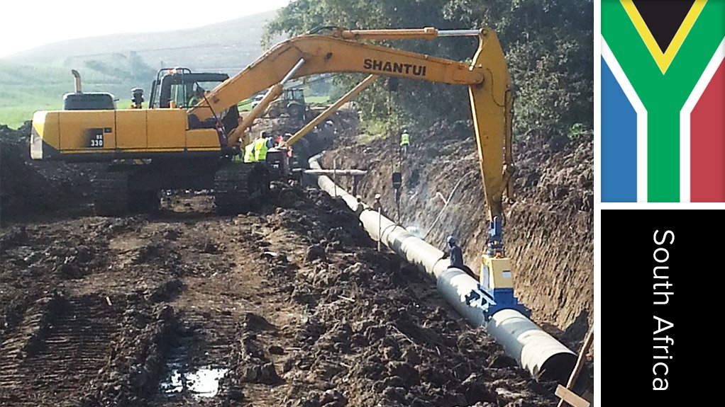 Xona dam water pipeline project, South Africa