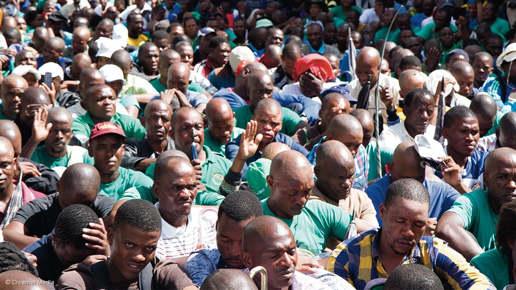 UNDERLYING ISSUES AMCU’s members held out for five months without pay, which highlights the desperation that exists in sections of South Africa’s working demographic