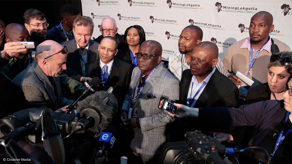 Mike Teke, Ngoako Ramatlhodi and Frans Baleni