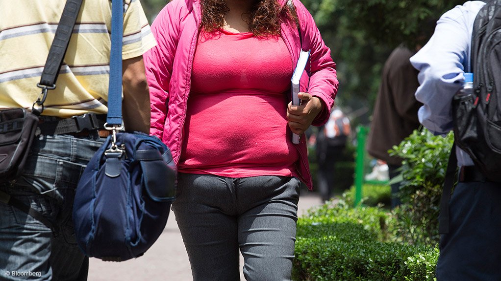 Over half of South Africa's adults are overweight or obese – 42% of women and 13% of men