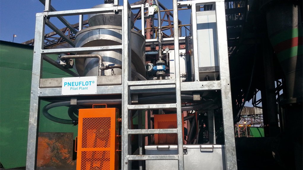 PRODUCT UPGRADE
MBE Minerals produced a bulk flotation concentrate sample to customer specification for Exxaro at its Delmas colliery with its Pneuflot pilot plant
