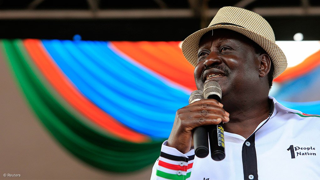 Former Kenyan Prime Minister Raila Odinga