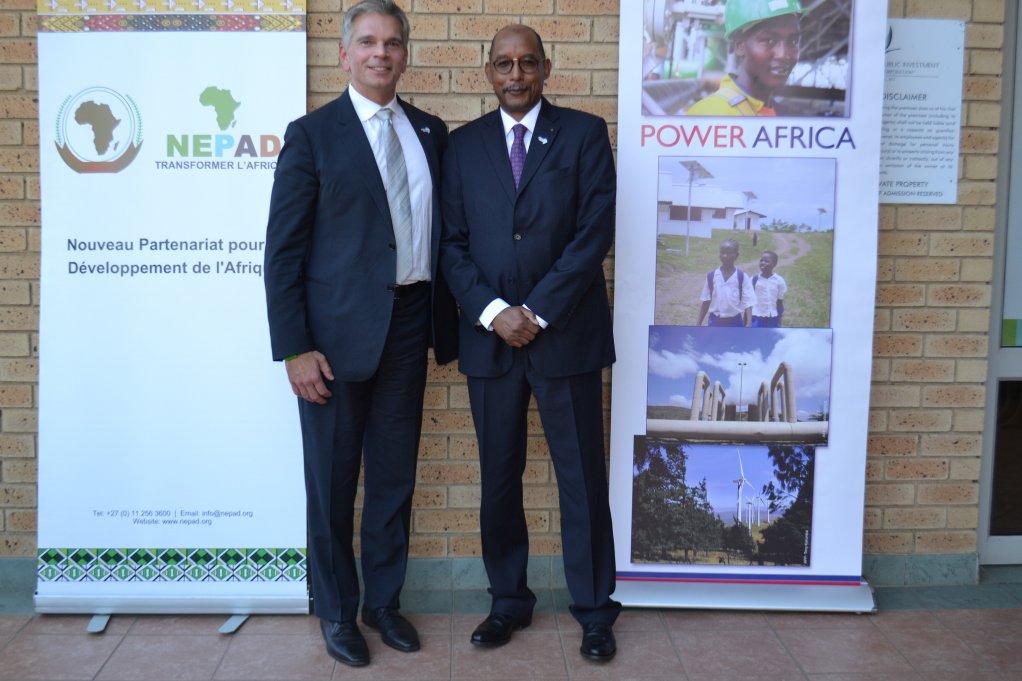 POWER PARTNERS USAid’s Earl Gast and Nepad’s Dr Ibrahim Mayaki 