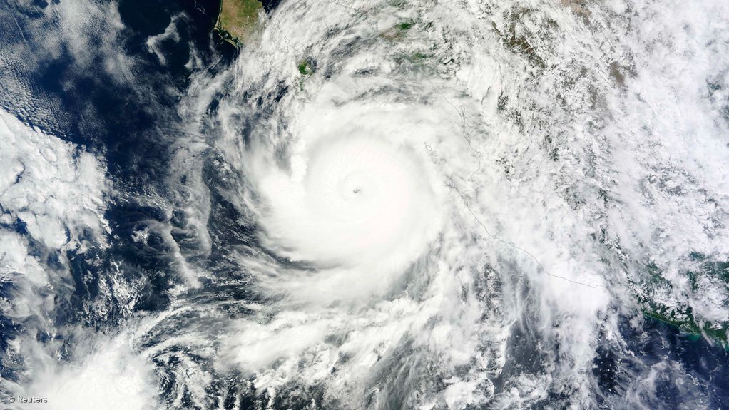 Hurricane Odile is pictured as it approaches the Baja Peninsula off the west coast of the United States in this September 14.