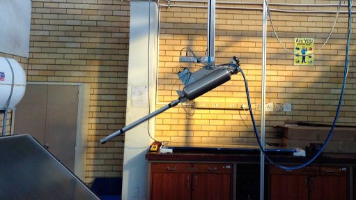 ENHANCED HAIL GUN
A pneumatic vacuum generator was used to suck an iceball through a barrel canister