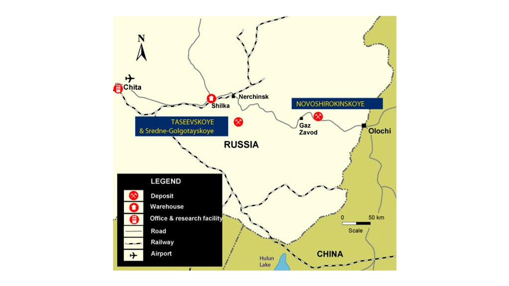 Novoshirokinskoye mine