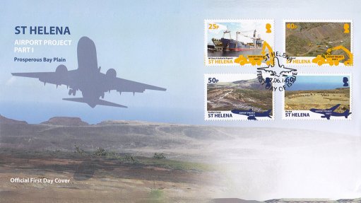 Basil Read brand featured on UK postage stamp for role in St Helena airport project 
