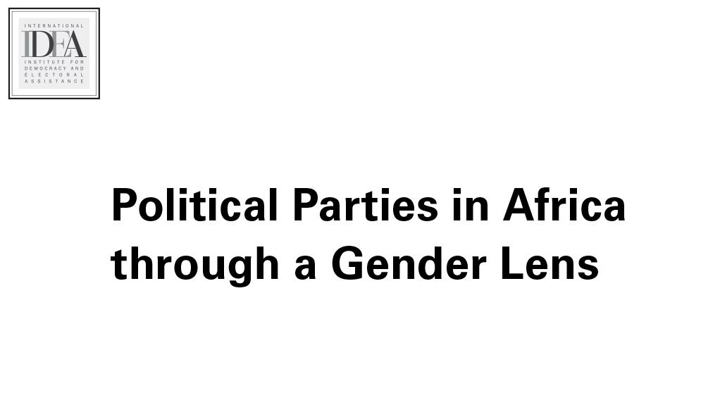Political parties in Africa through a gender lens (October 2014)