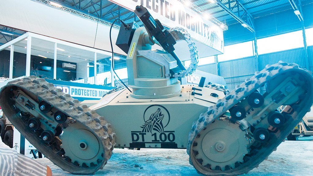 NEW ERA CMTI and DCD Protected Mobility Testudo unmanned ground vehicle 