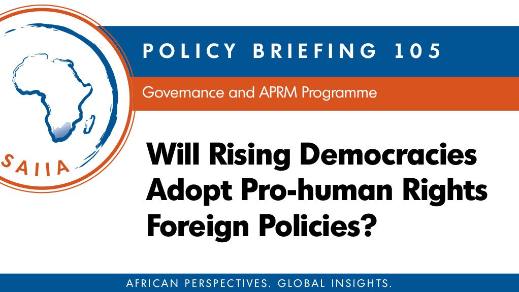 Will rising democracies adopt pro-human rights foreign policies? (October 2014)
