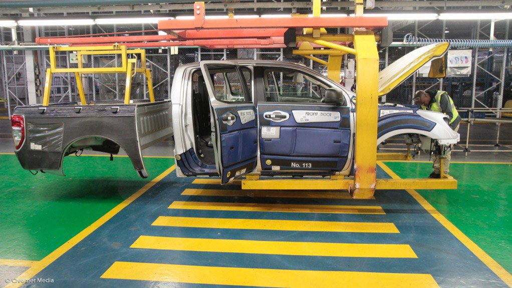 Ranger production at Ford's Silverton plant, in Pretoria