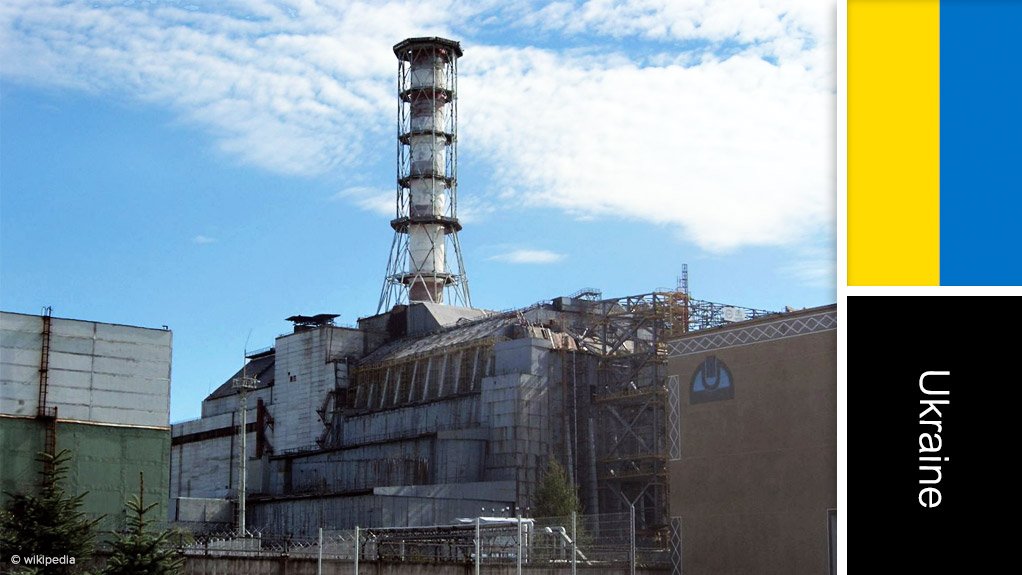 Chernobyl nuclear reactor 4 new safe confinement structure project, Ukraine
