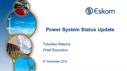 Eskom Power System Status Update (December 2014)