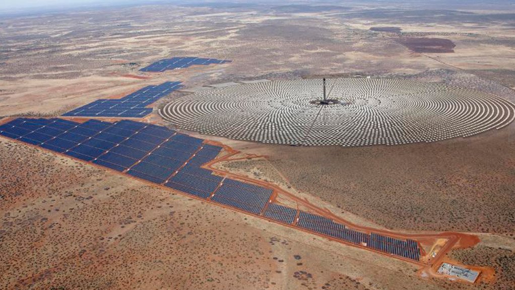 An artist impression of the 100 MW Redstone Solar Thermal Power project