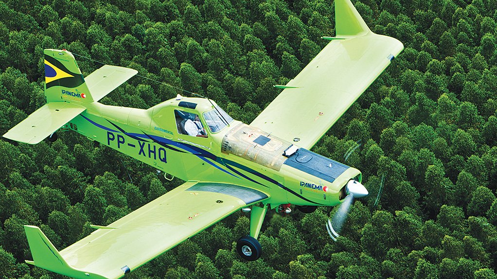 PIONEER An Embraer EMB-202A Ipanema biofuel ethanol-powered agricultural aircraft. (The Ipanema is named after a famous old farm in São Paulo state, the Fazenda Ipanema, and not after the district and beach in Rio de Janeiro) 