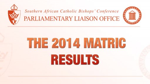 Response: The 2014 matric results (January 2015)