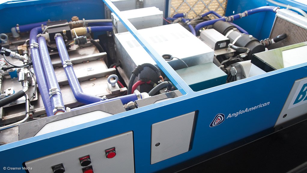 PLATINUM-BASED FUEL CELL SYSTEM
The 15 kW system has made about 99% of its capacity available to the Naledi Trust community
