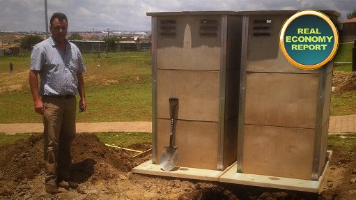 Mustek donates solar powered toilets to school