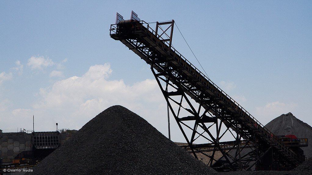 FLAGSHIP PROJECT Kangala colliery is currently producing about 2.5-million tonnes of run-of-mine coal