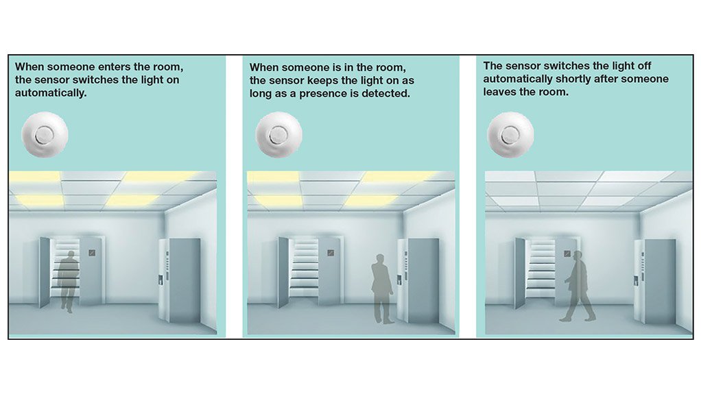 HUMAN DETECTION Legrand's lighting system’s passive infrared motion sensor detects occupancy within a radius of up to 8 m  