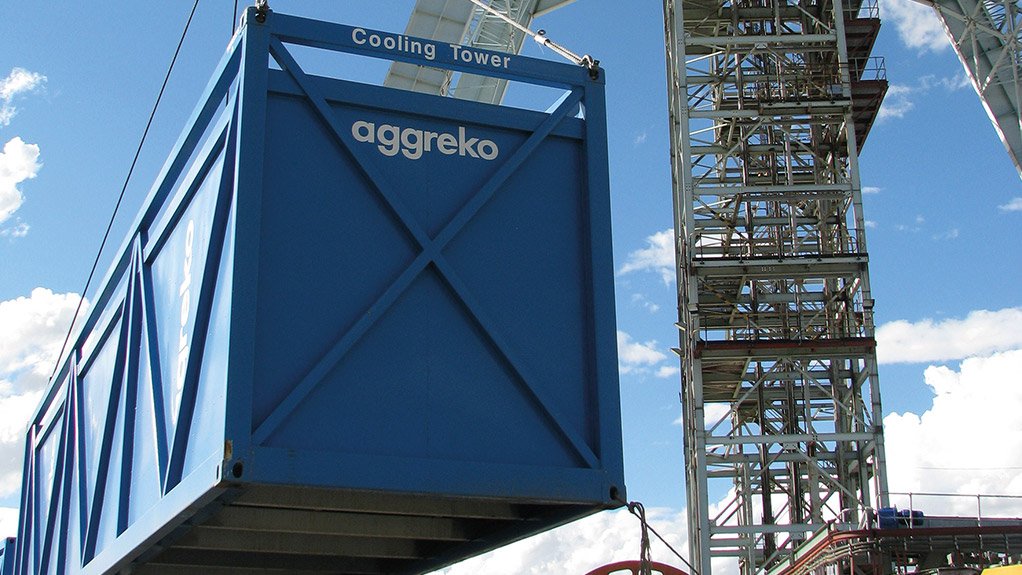 COOLING SOLUTIONS Aggreko showcased its freestanding ice bar, demonstrating the company’s temperature-control capabilities, at this year’s Mining Indaba  