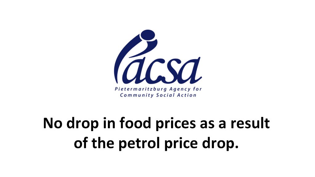 PACSA Monthly Food Price Barometer: No drop in food prices as a result of the petrol price drop (February 2015)