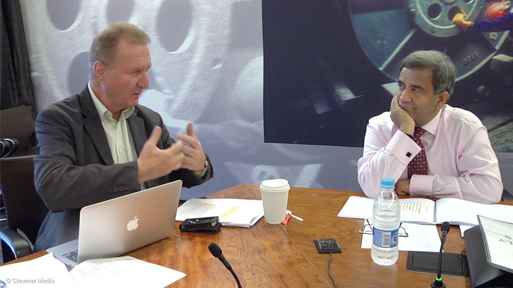 Venkat (right) and Martin Creamer