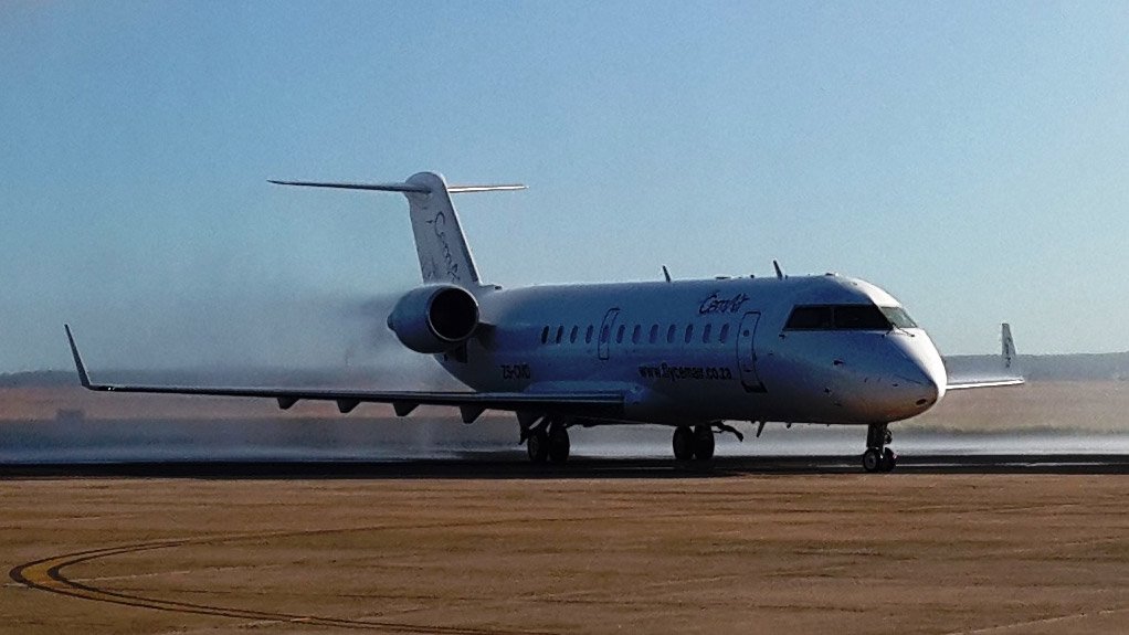 BOMBARDIER CRJ 100 AT BLOEMFONTEIN
CemAir added 15 CRJ 100 jet liners to its fleet in June to grow as a regional scheduled carrier