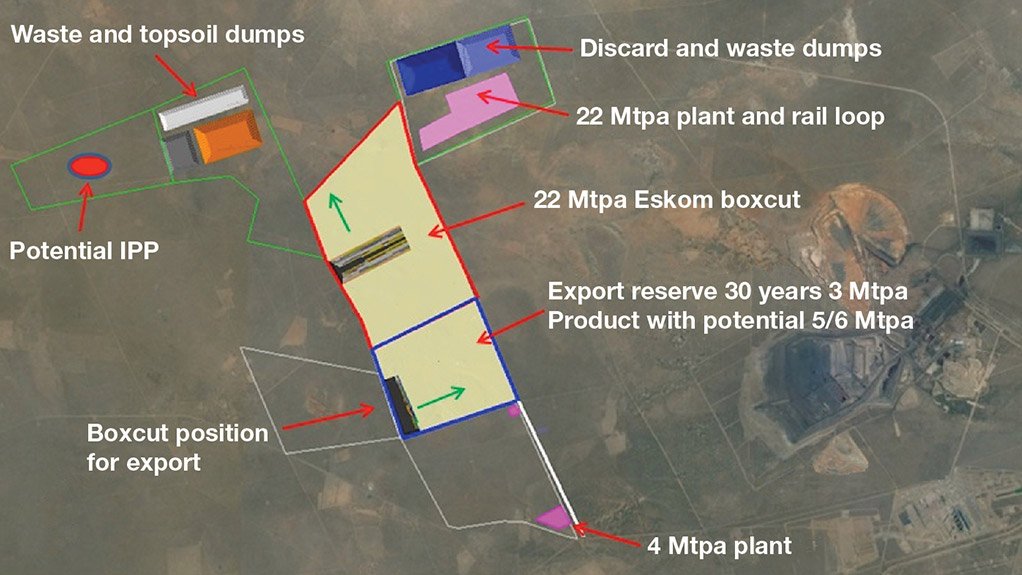 PROJECT POSITIONING The land on which the independent power producer will be located is only 5 km from the mine site 