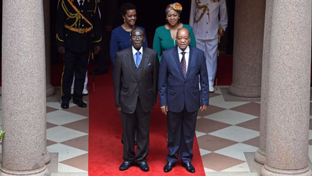 Zimbabwe President Robert Mugabe and President Jacob Zuma