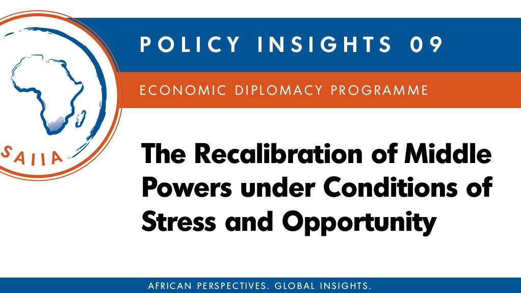 The recalibration of middle powers under conditions of stress and opportunity (April 2015)