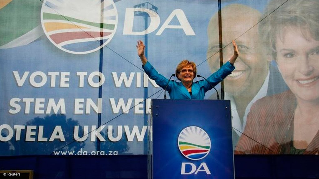 Outgoing party leader Helen Zille