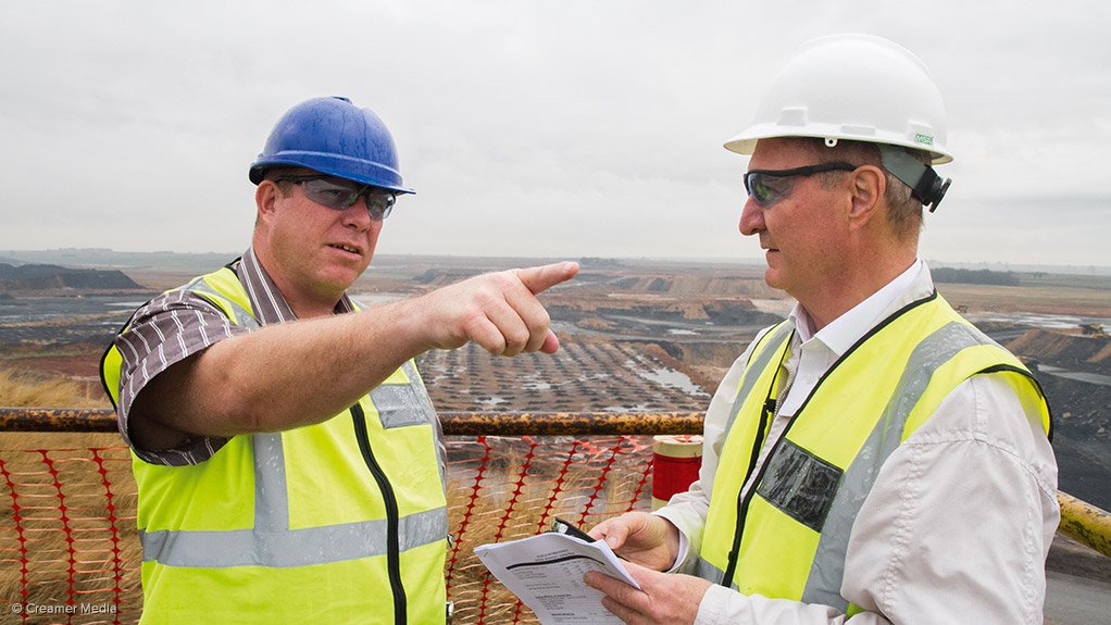 Tweefontein project head Alan Butcher (left) on site with Martin Creamer