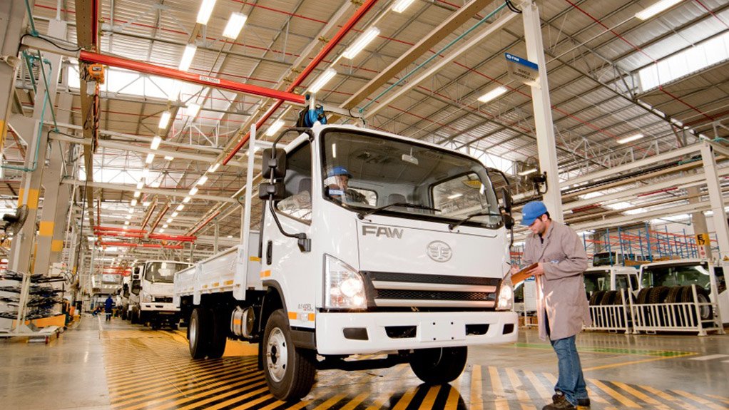 Truck assembly at the Coega plant