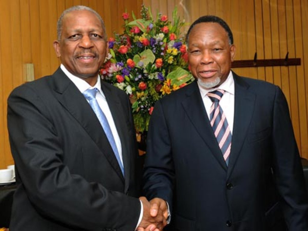 Matthews Phosa with Kgalema Motlanthe