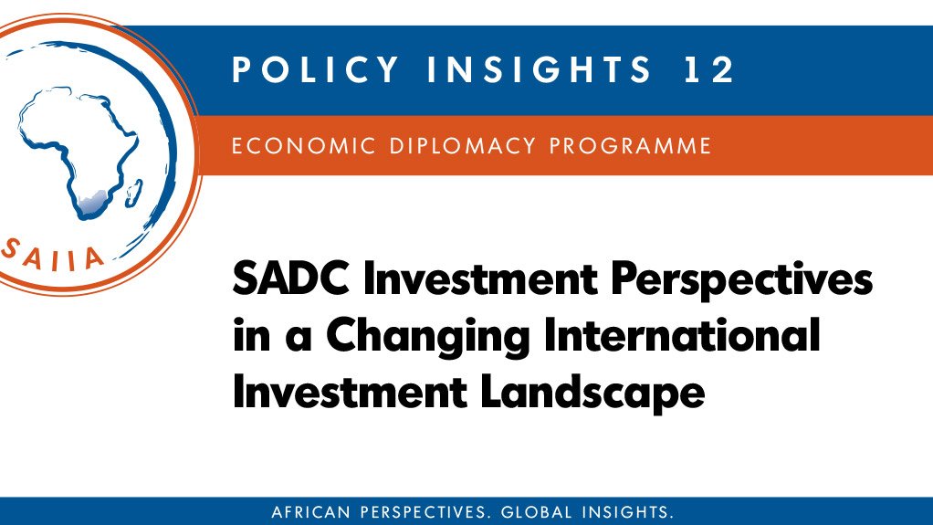 SADC investment perspectives in a changing international investment landscape (May 2015)