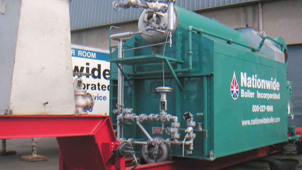 MOBILE BOILER
The ability to transport a large boiler by truck instead of rail is a time-saving advantage
