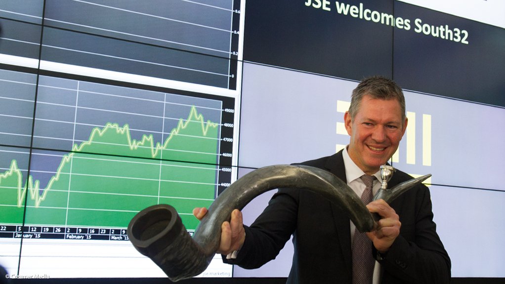 Mike Fraser at South32 listing in Johannesburg.