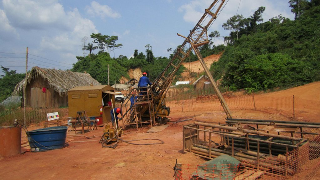 Drilling at Volta Grande, Brazil.