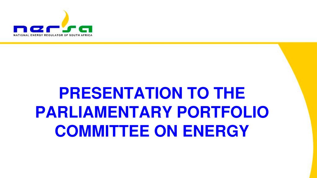 Nersa presentation to the Parliamentary Portfolio Committee on Energy (May 2015)