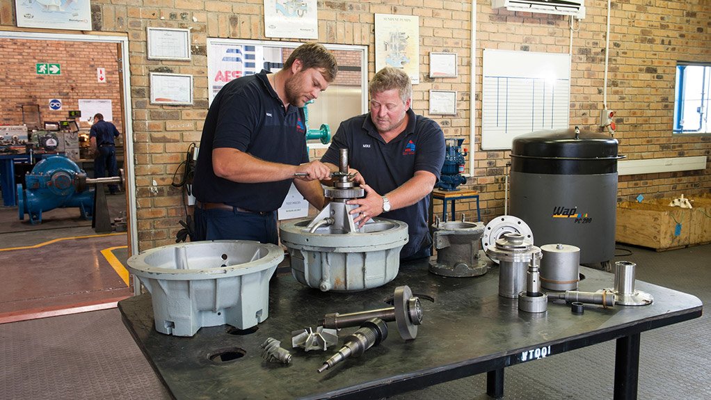 COMPLETE SERVICE
Pump manager and supplier AESPUMP is establishing itself as a one-stop service and support centre for rotating equipment such as pumps, compressors and mixers