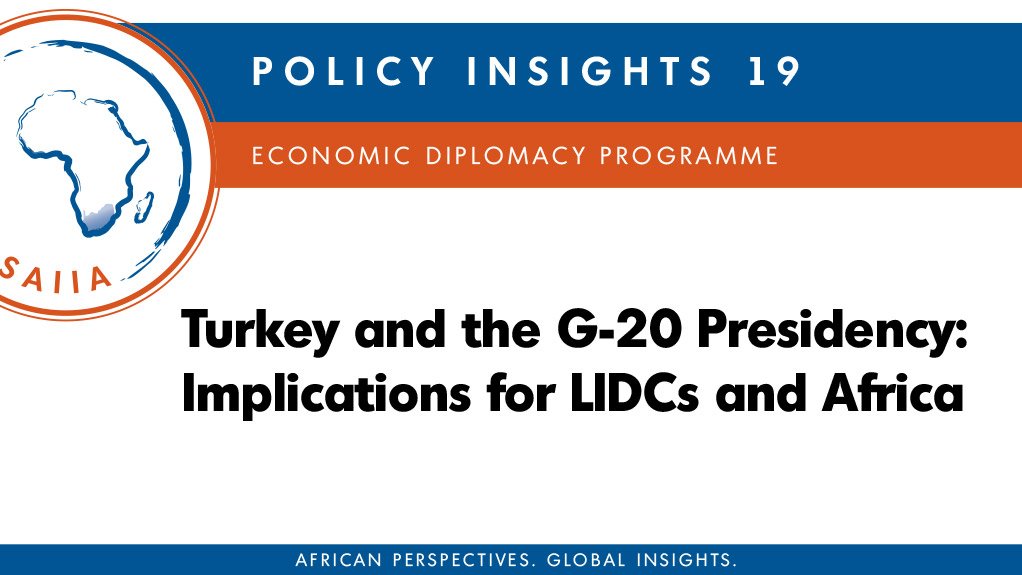 Turkey and the G-20 Presidency: Implications for LIDCs and Africa (June 2015)