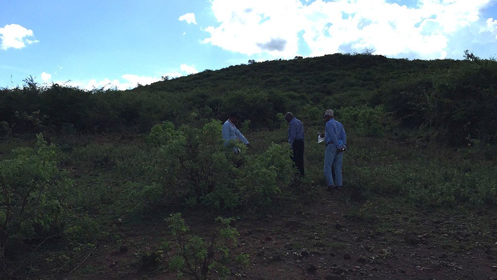 LUHALA GOLD PROJECT SITE AfroCan has determined a drill programme for six diamond core drill holes of up to 60 m in depth to provide sample material for Luhala 