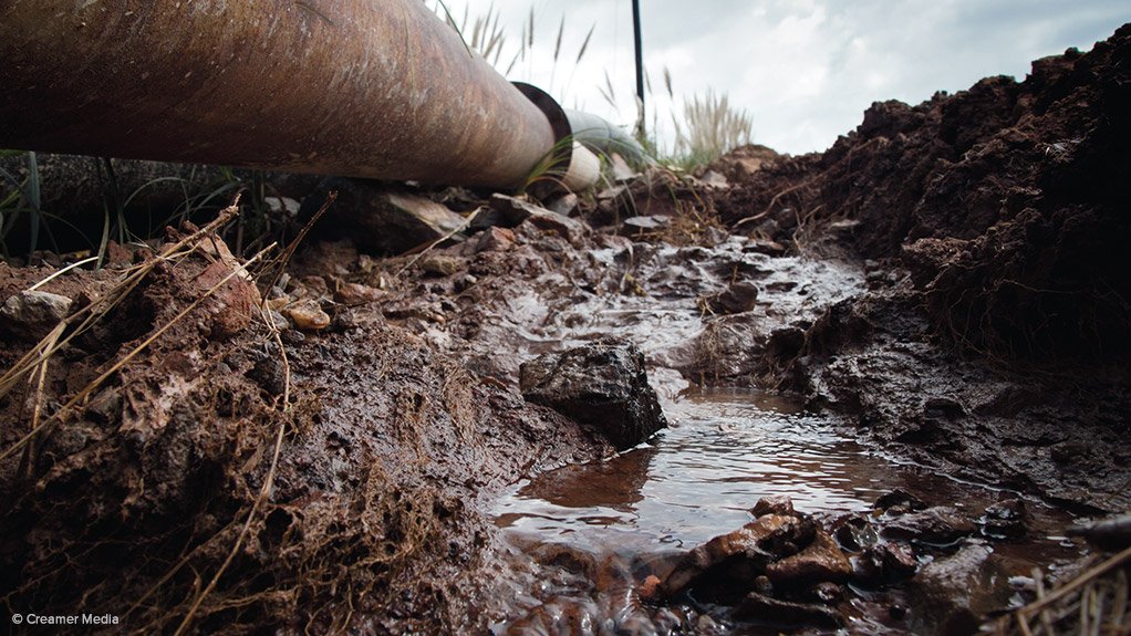 OMINOUS OOZING About 170 Mℓ/d of acid mine drainage is pumped out of the Witwatersrand’s central, eastern and western basins 