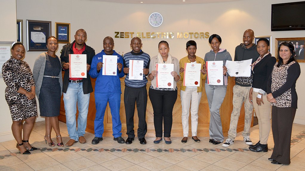 GRADUATION DAY
The first of the Zest WEG Group’s candidate electrician graduates received their qualifications at the end of last year
