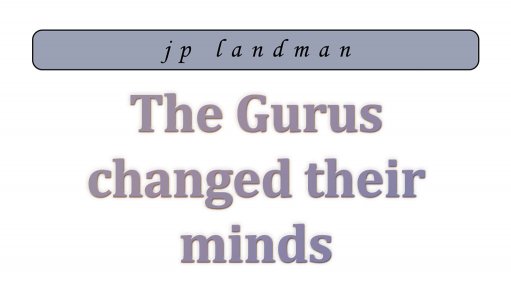 The gurus changed their minds (July 2015)