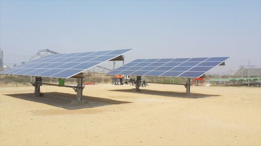 SOLAR TRACKING SYSTEMS, MOGALAKWENA MINE The pilot plant consists of two solar tracking systems with 48 solar modules that follow the path of the sun